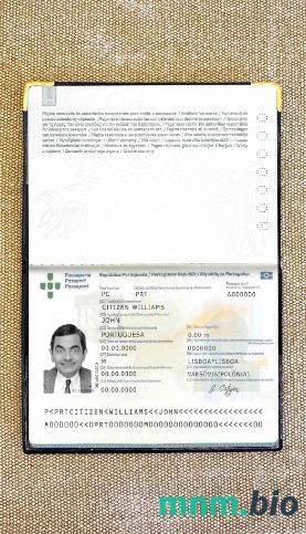 Portugalia paszport (2006-2017) wygląd zdjęcia pliki PSD, skan i fotografowany obraz